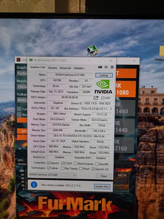 Видеокарта GTX 660