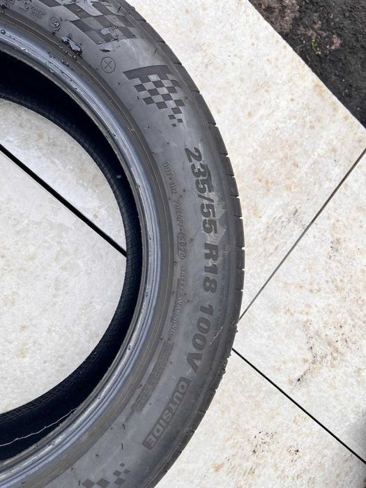 OCAZIE! Set complet anvelope vara KUMHO ECSTA 235/55  R18 100V SUV DOT 5024/ Decembrie 2024 NERULATE