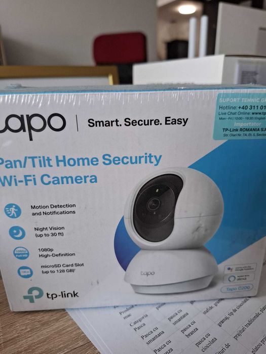 Cameră supraveghere TP-Link Tapo C200 Wi-Fi Full HD 1080p – Sigilată