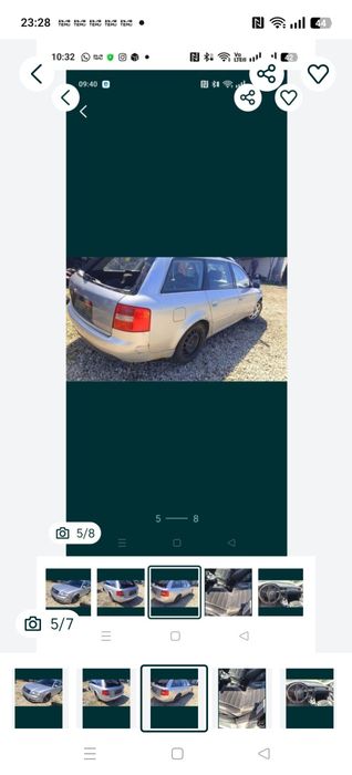 Piese motor cutie faruri xenon volan trager radiatoare punte audi a6c6