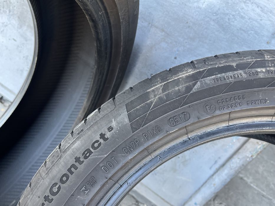 2 бр. летни гуми 205/50/17 Continental DOT 0517 4,5-5 mm