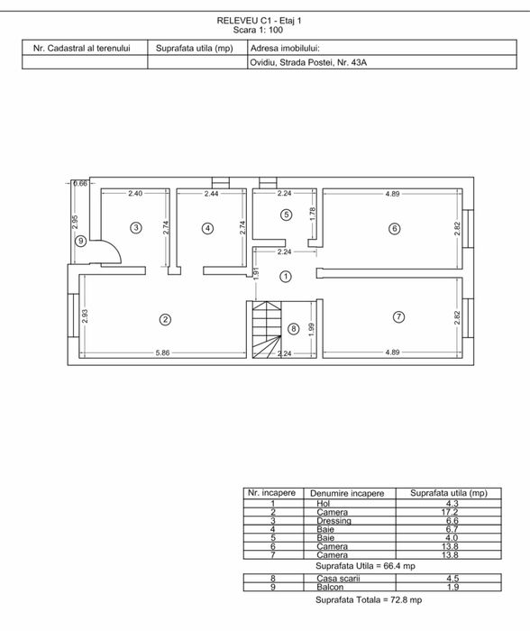 Vila P+1 Pereti Individuali Constanta Ovidiu Centru Oferta