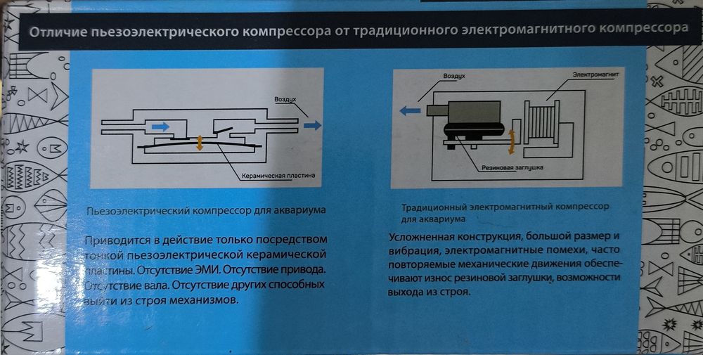 Пьезокомпрессор для аквариума PRIME