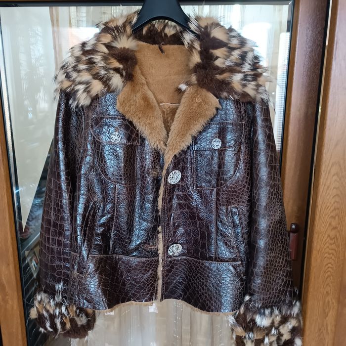 Кожухче естествена кожа и косъм