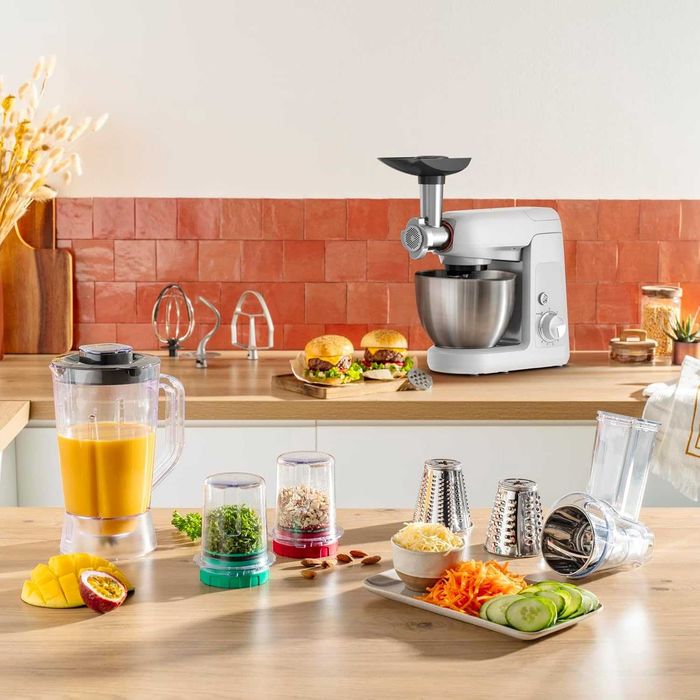 Нов Кухненски Робот Tefal Bake Partner QB525B38, 1100W, Капацитет на Купата 4.6 л, 2 години Гаранция