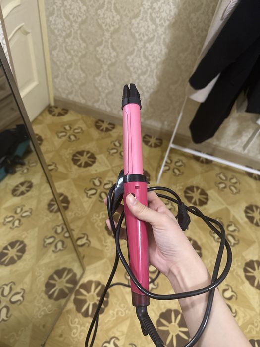 плойка, розовая, новая