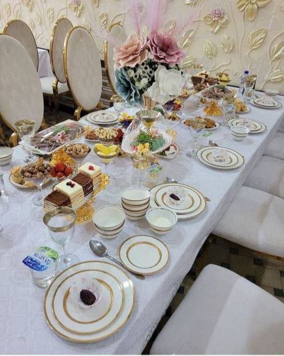 Аренда стол, стул и пасуда. Прокат ширма и навес. Самавор 50л