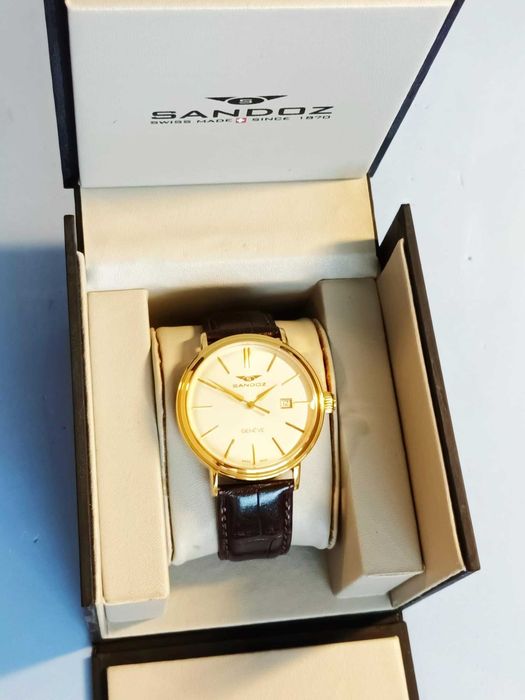 Ceas Mână Automatic Bărbați Sandoz Heritage 81355-90 Gèneve