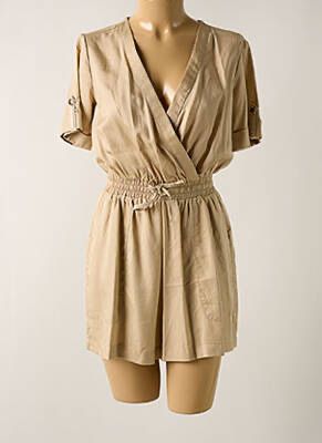 Gaudi дамски гащеризон в бежов нюанс от памук с лек и удобен силует