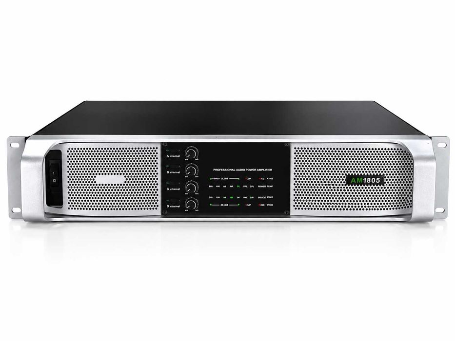 Amplificator Profesional 4 Canale AM1805 – 1800W RMS, Class D, Rack 19” DJ / PA