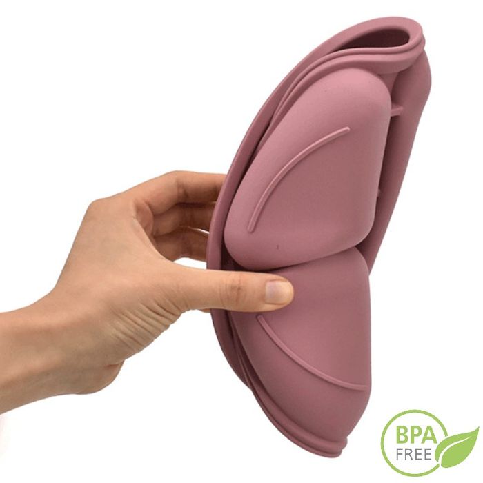 Set Complet Diversificare Bebe din Silicon, REVOSE™, Dark Pink