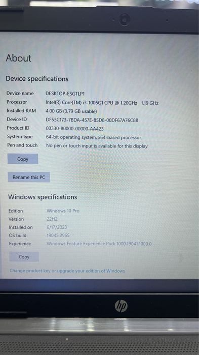 Noutbook sotiladi HP