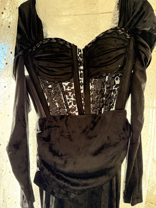 Vand rochie lunga magerial catifea