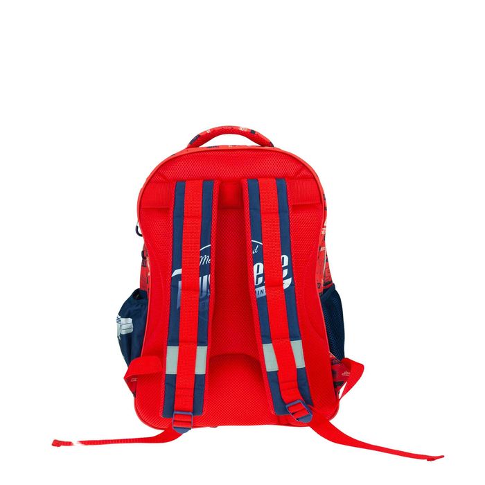 Ghiozdan Scoala Disney Cars Piston Cup, trei compartimente