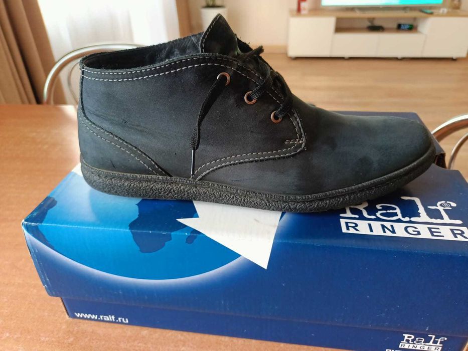 Мужские ботинки из нубука Ralf - осень / весна