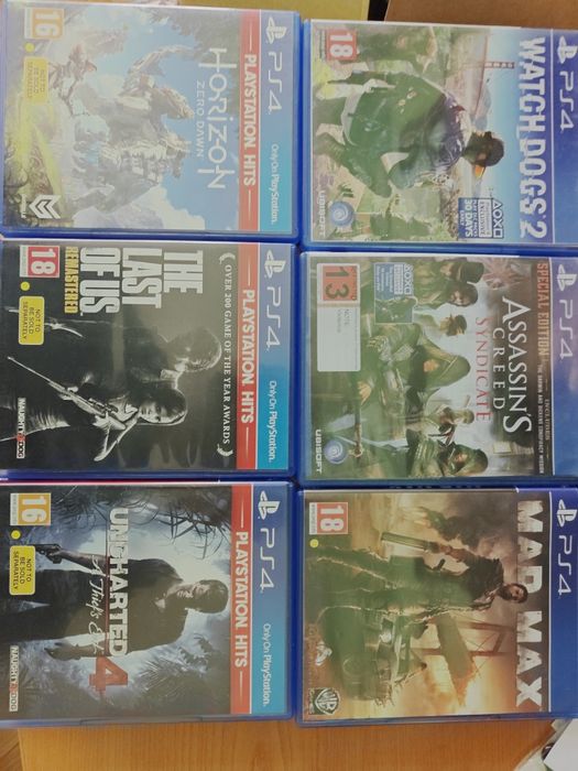 Assassin's Creed Syndicate The Last of Us Uncharted 4 Watch Dogs 2 Mad Max ps4 ps5 - 50 lei bucata