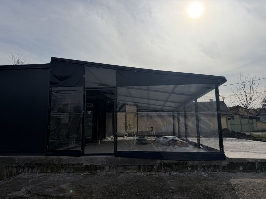 Ветроупорни завеси,тенти сенници къмпинг барбекю винил  ветробрани