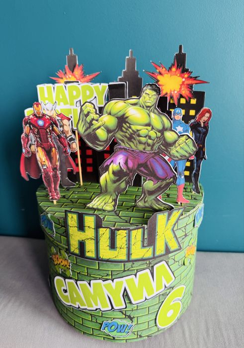 Картонена торта Хълк / Супергерои  Hulk