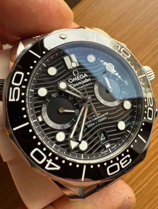 Omega Seamaster Diver 300m master co-axial bezel ceramic