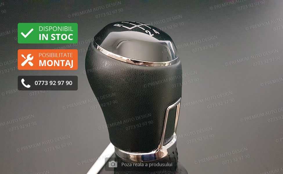 Schimbator viteze PIELE NATURALA (model 2) - VW Passat B6 / CC