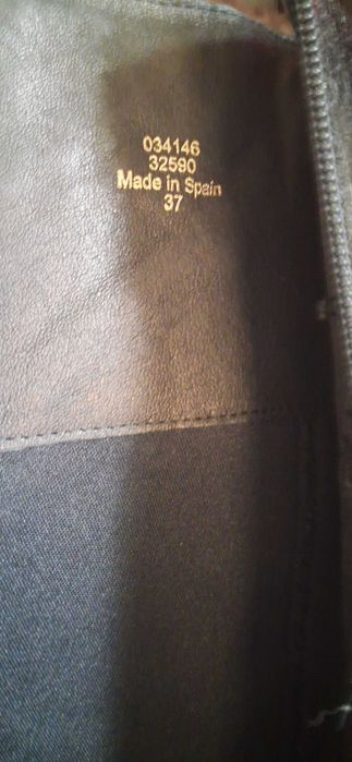 Ботуши с висок ток естествена кожа 37 номер