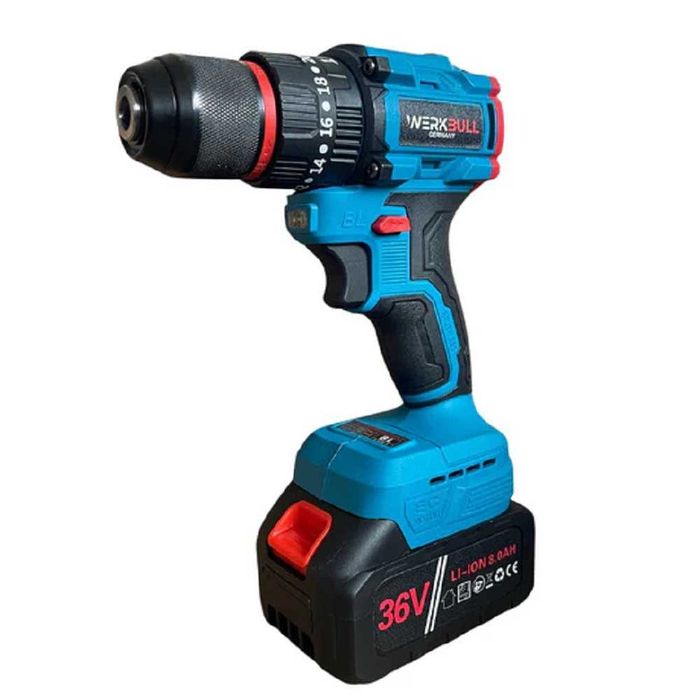 Комплект WerkBull 3в1: Лозарска Ножица Мини резачка и Ударен винтоверт