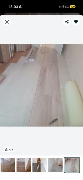 Установка ламинат и плинтуса