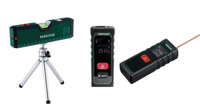 Лазерен нивелир / Лазерна ролетка PARKSIDE®
