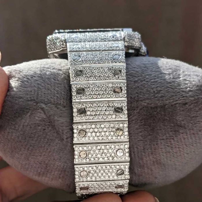 iced out mossinate watch