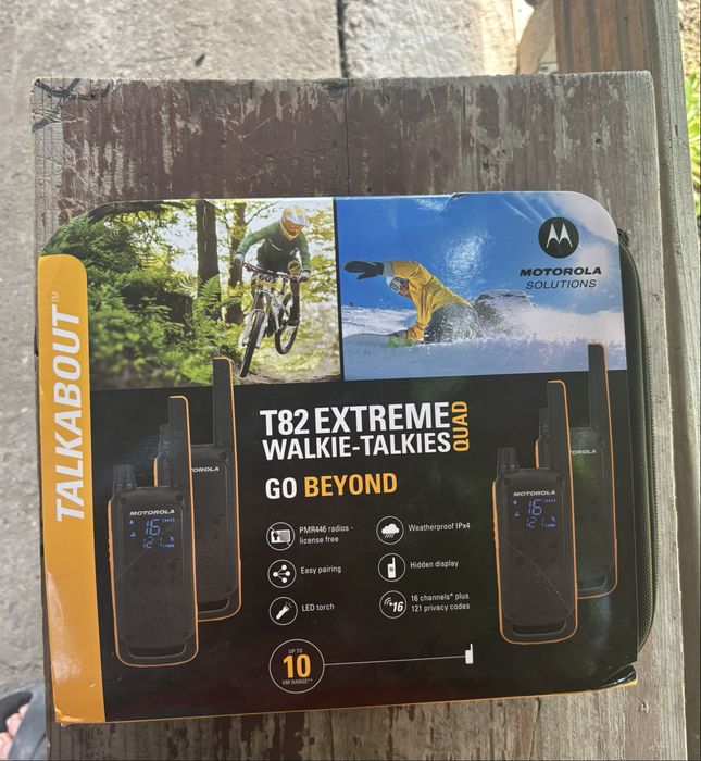 Motorola T82 walkie-talkies