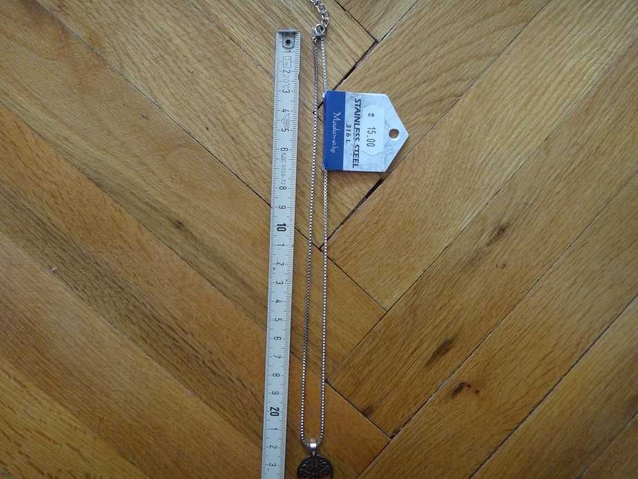 Ново Колие с висулка Дървото на живота от неръждаема стомана