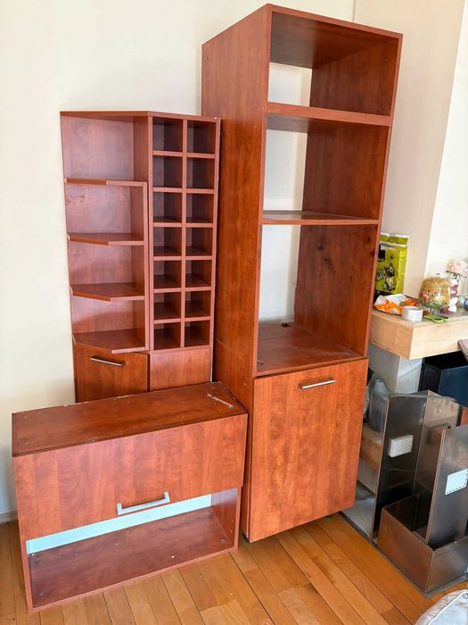 Подарявам кухня (цвят череша) – след демонтаж