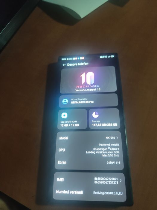 Vând telefon nubia redmagic 8s pro impecabil