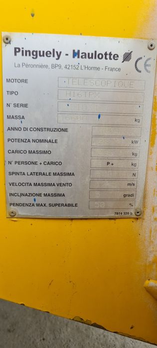 Nacela diesel cu brat telescopic  Haulotte HA 16Tpx