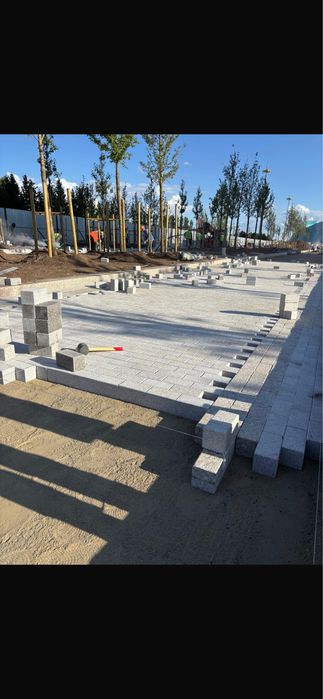 Укладка брусчатка