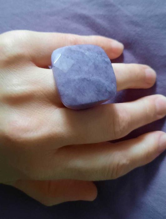 Масивен пръстен от аметист