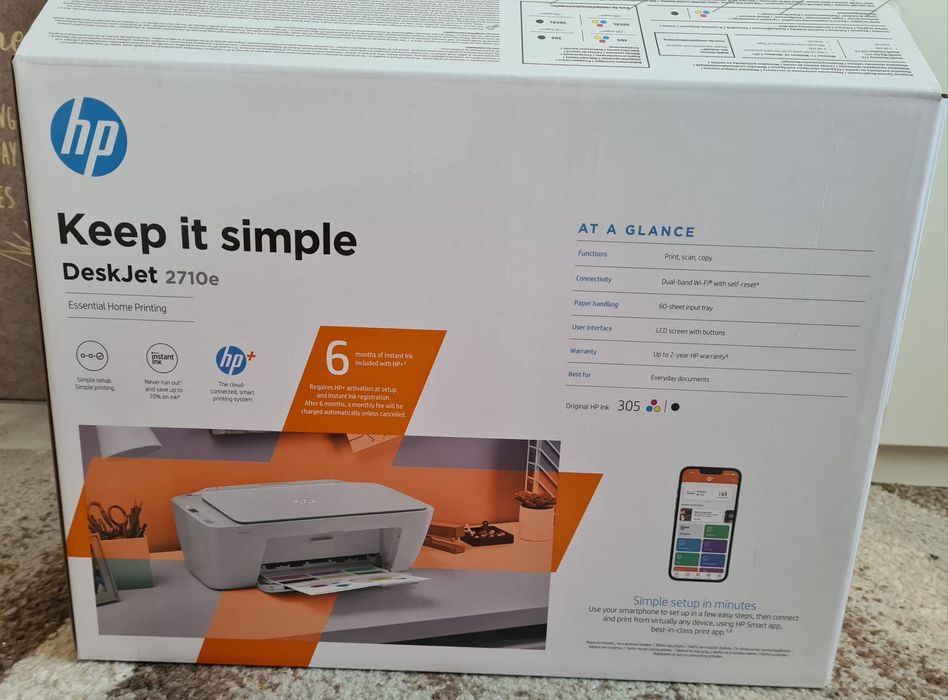 Vând imprimanta Multifuncțională HP DeskJet 2710e wireless