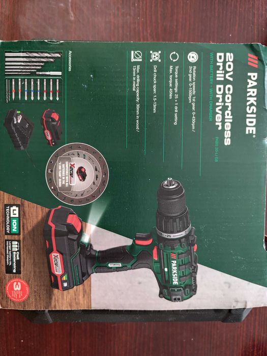 Винтоверт / бормашина PABS 20-LI G8 Parkside