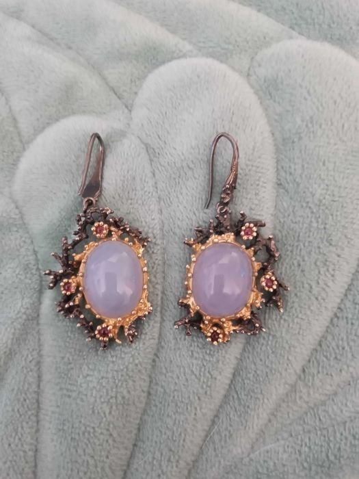 Бирюза ожерелье, серьги серебро 925.