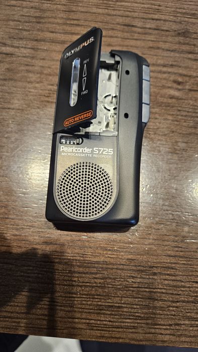 Olympus Pearlcorder S725 диктофон + Кондензаторен микрофон + касети