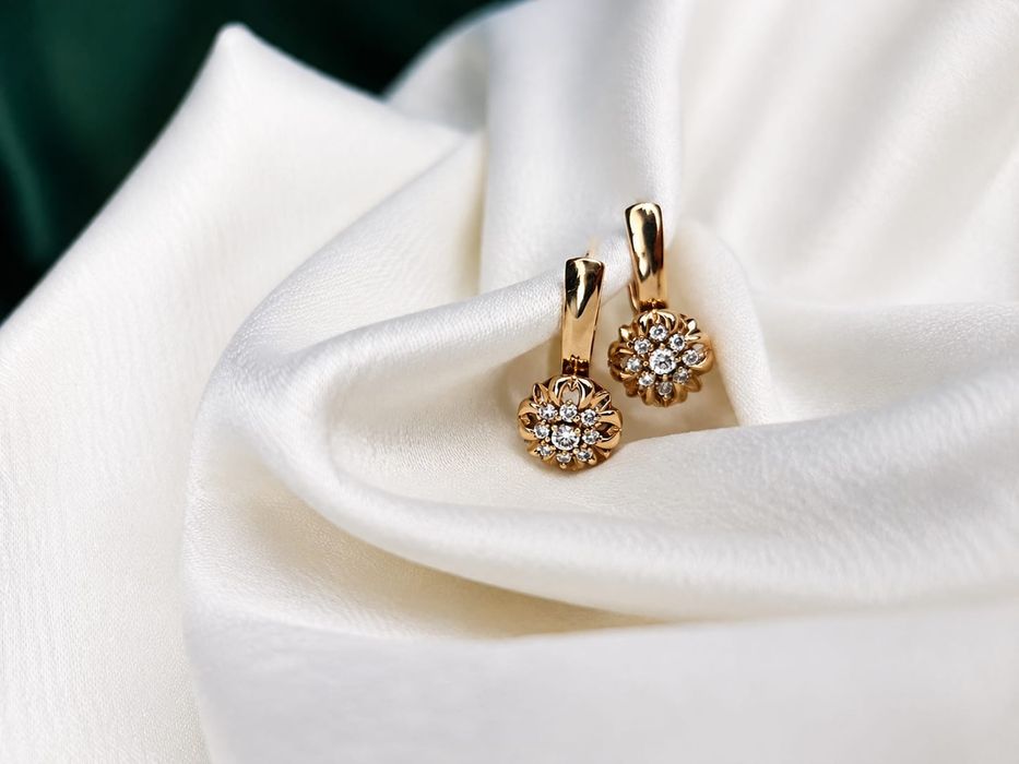 Серьги из золото 585 пробы