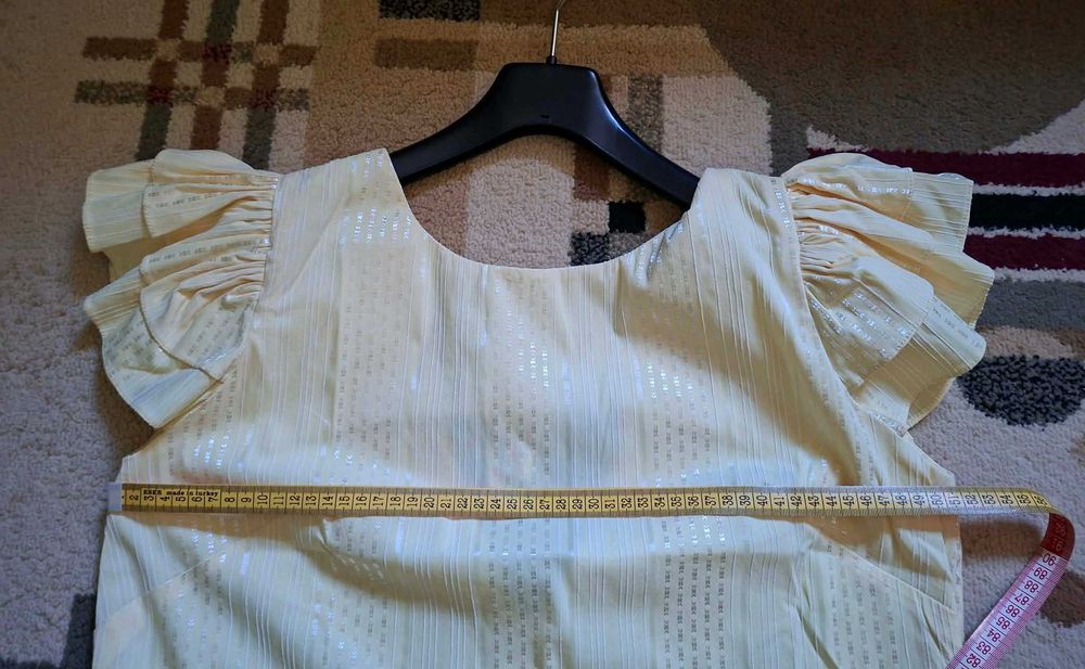 Rochie midi galbena