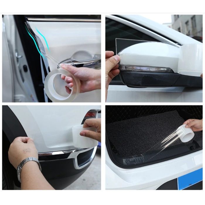 Banda protectie auto transparenta anticoliziuni/antizgarieturi