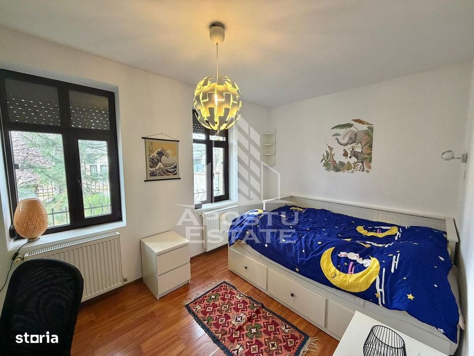 Casa 5 camere, de inchiriat, centrala proprie, Giarmata Mare