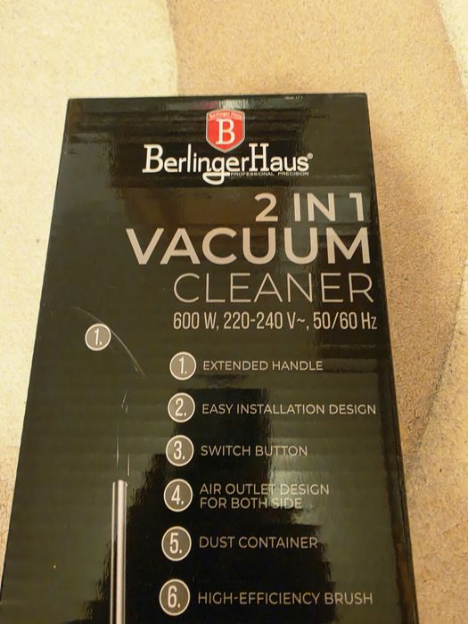 Прахосмукачка BerlingerHaus 2 in 1 Vacuum Cleaner