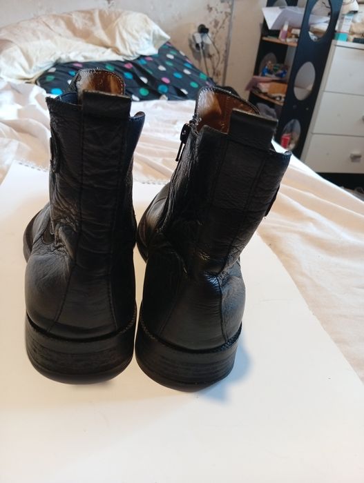 Черни боти №43 естествена кожа