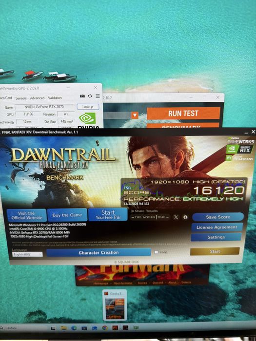 Sistem Desktop PC Gaming i9 9900 16g 512g nvme RTX2070 8g