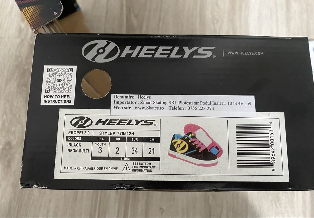 Adidasi cu roti Heelys marimea 34