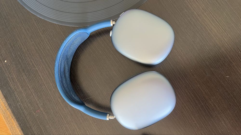 AirPods Max Sky Blue with Blue Headband