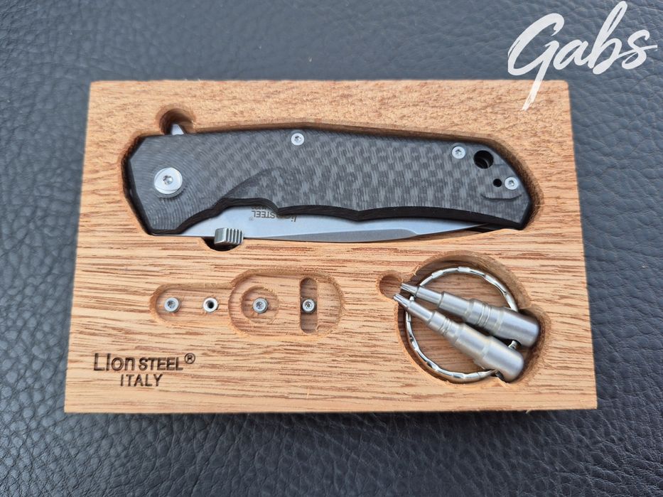 Сгъваем нож Lion Steel ITALY,TRE Carbon,Molletta